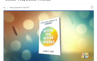 Glenda D Shaw "Better You, Better Friends: A Whole New Approach to Friendship" book cover